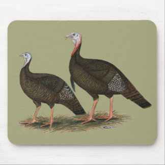 Turkeys Eastern Wild Pair Mouse Pad
