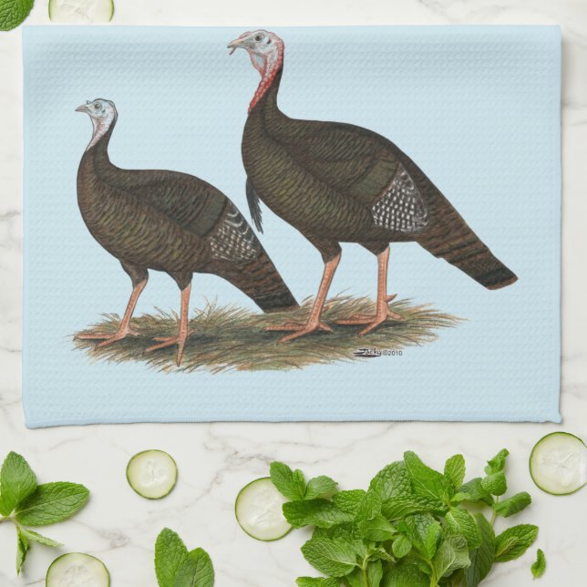 Turkeys Eastern Wild Pair Towel (Folded)