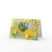 Turkeys In A Corn Car