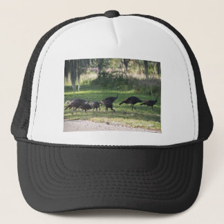 Turkeys in the Grass Photo Trucker Hat