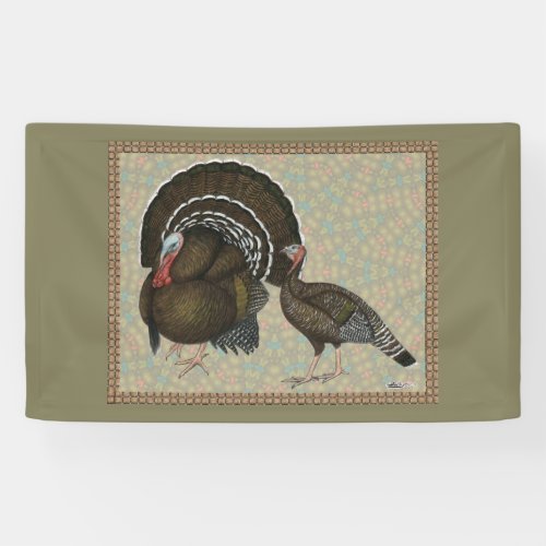 Turkeys Standard Bronze Portrait Banner