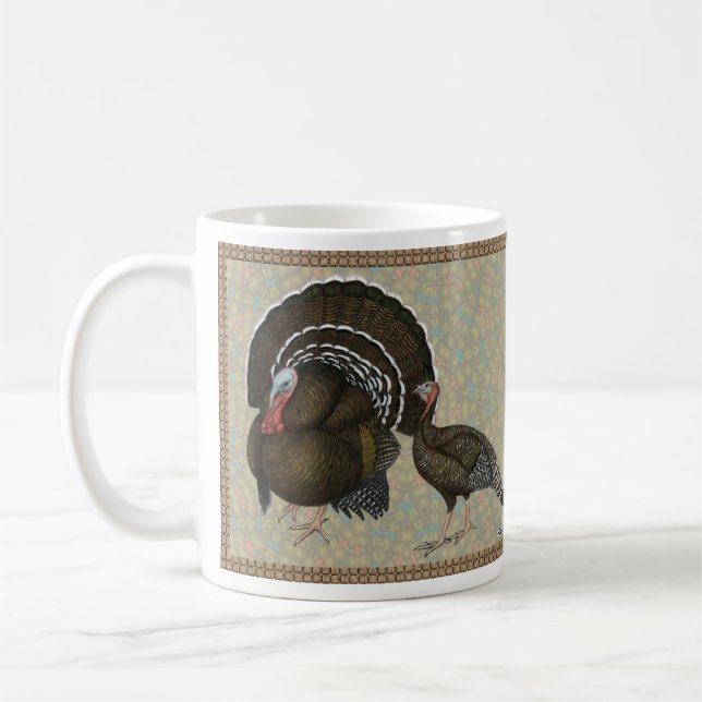 Turkeys Standard Bronze Portrait Coffee Mug (Left)