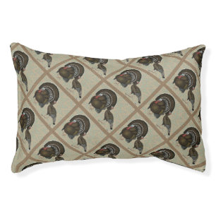 Turkeys Standard Bronze Portrait Pet Bed