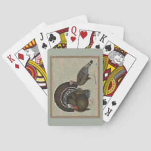 Turkeys Standard Bronze Portrait Poker Cards