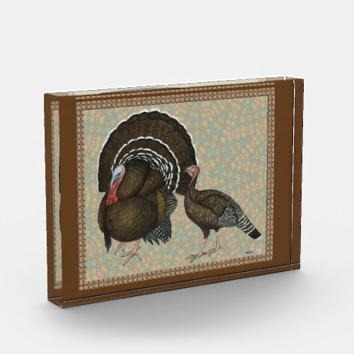 Turkeys Standard Bronze Portraits Acrylic Award