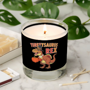 Turkeysaurus Rex Dab Turkey Dino Toddler Boys Scented Candle