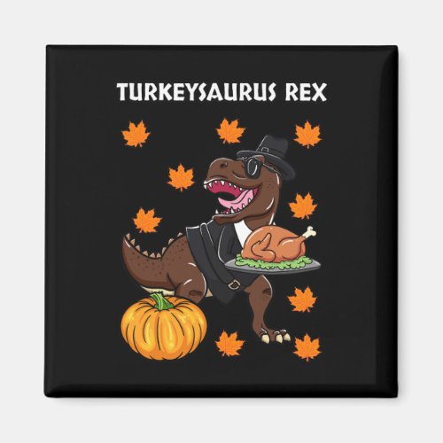 Turkeysaurus Rex Thanksgiving Day Dinosaur Turkey  Magnet