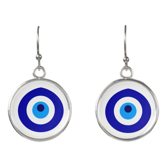 Turkish amulet called Nazar Earrings (Front)