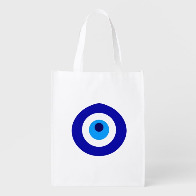 Turkish amulet called Nazar Grocery Bag (Front)