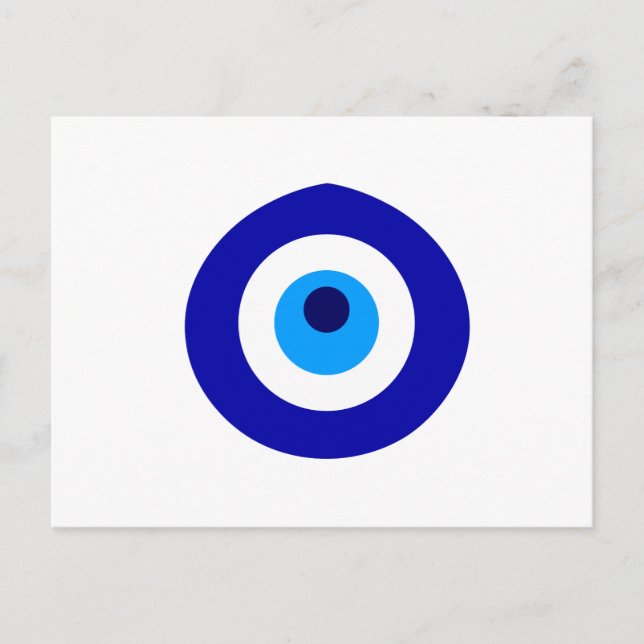 Turkish amulet called Nazar Invitation Postcard (Front)