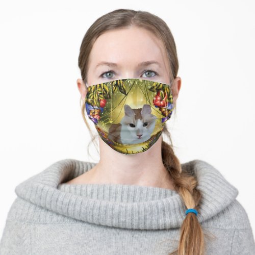 Turkish Angora Cat _ Mystic Angora Adult Cloth Face Mask
