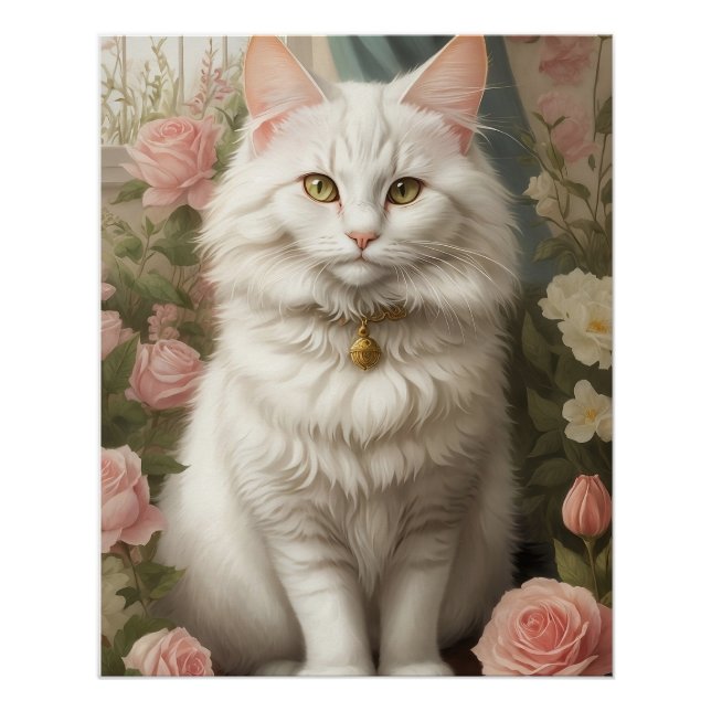 Turkish Angora Cat Poster (Front)