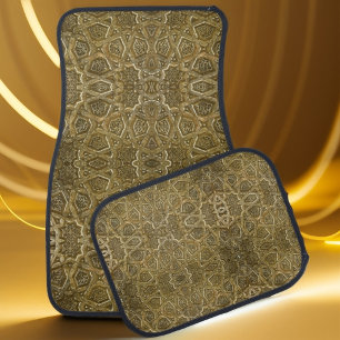 Turkish Antique wood Persian oriental pattern  Car Floor Mat