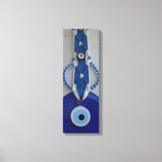 turkish bead glass amulet evil eye Canvas Print