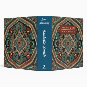 Turkish Beautiful Old Pattern Modern Collection 3 Ring Binder