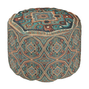 Turkish Beautiful Old Pattern Modern Collection Pouf