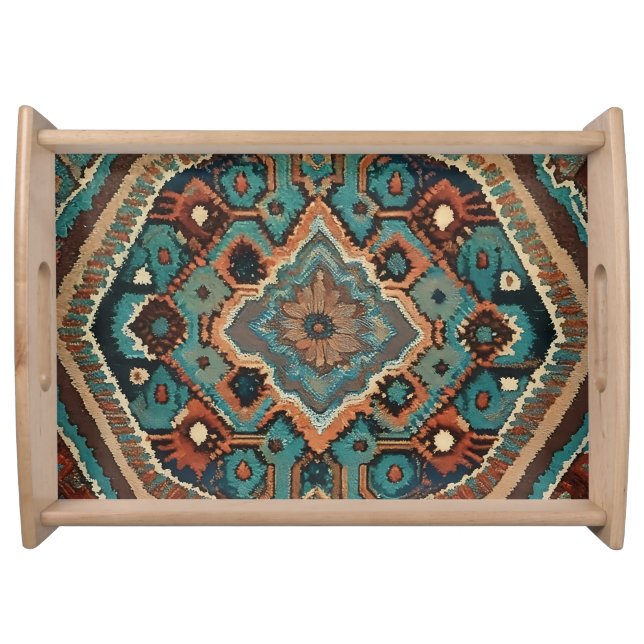 Turkish Beautiful Old Pattern Modern Collection Serving Tray (Front)