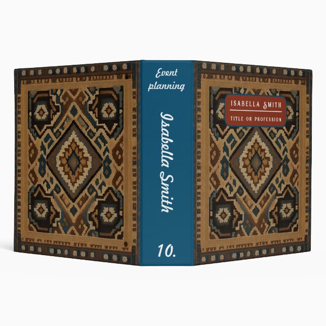 Turkish Beautiful Old Pattern Popular Collection 3 Ring Binder (Background)