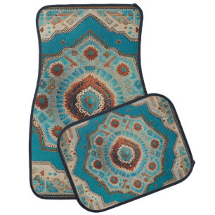 Turkish Beautiful Old Pattern Trendy Collection Car Floor Mat