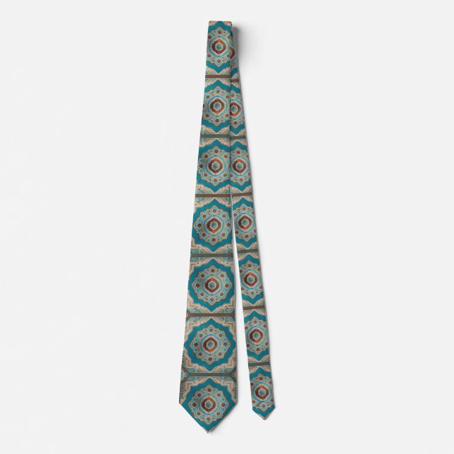 Turkish Beautiful Old Pattern Trendy Collection Neck Tie (Front)