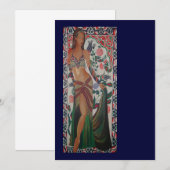 Turkish Belly Dancer With Traditional Art Backgrou (Front/Back)