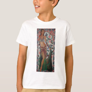 Turkish Belly Dancer With Traditional Art Backgrou T-Shirt