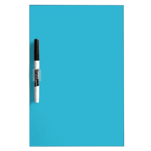 Turkish blue _ Solid color teal aqua blue Dry Erase Board