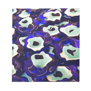 Turkish Boncuk Eye Shaped Amulet Bizarre Art Notepad