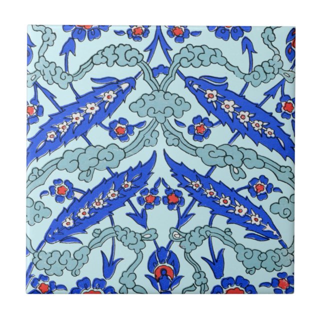 Turkish Border Turquoise Tile (Front)