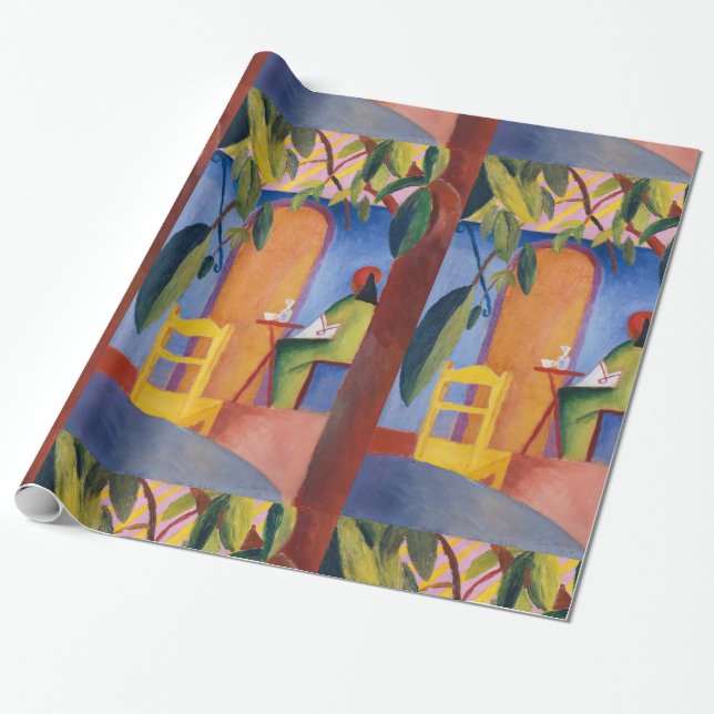 “Turkish Café” Art wrapping paper (Unrolled)
