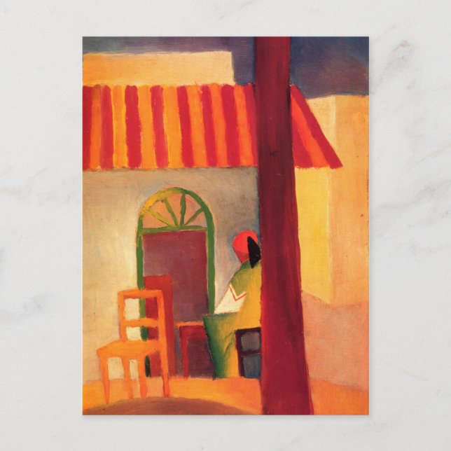 Turkish Cafe by August Macke (1914) Postcard (Front)