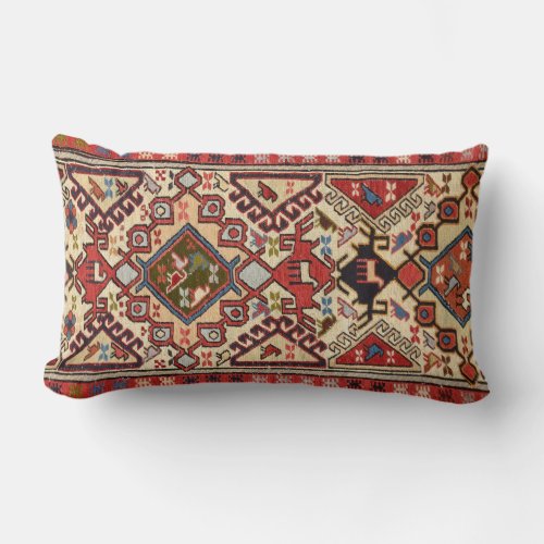 Turkish Carpet 1 Lumbar Pillow