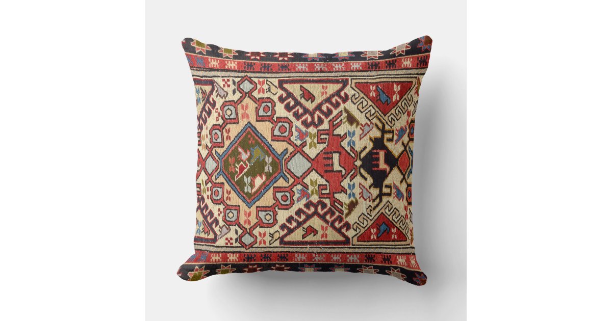 Turkish Carpet #1 Throw Pillow | Zazzle