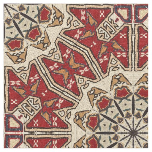 Turkish carpet kaleidoscope fabric