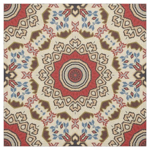 Turkish carpet kaleidoscope fabric