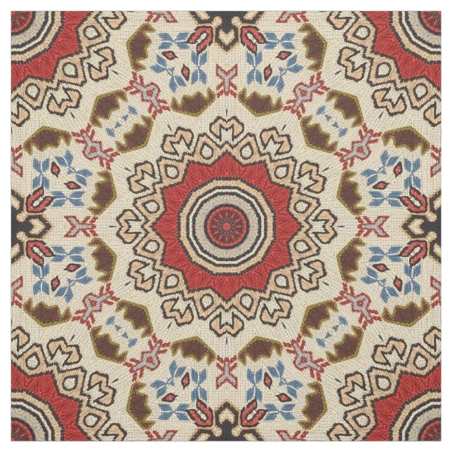 Turkish carpet kaleidoscope fabric (Swatch)