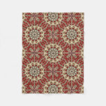 Turkish carpet kaleidoscope fleece blanket