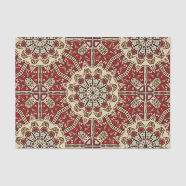 Turkish carpet kaleidoscope tissue paper (Front)