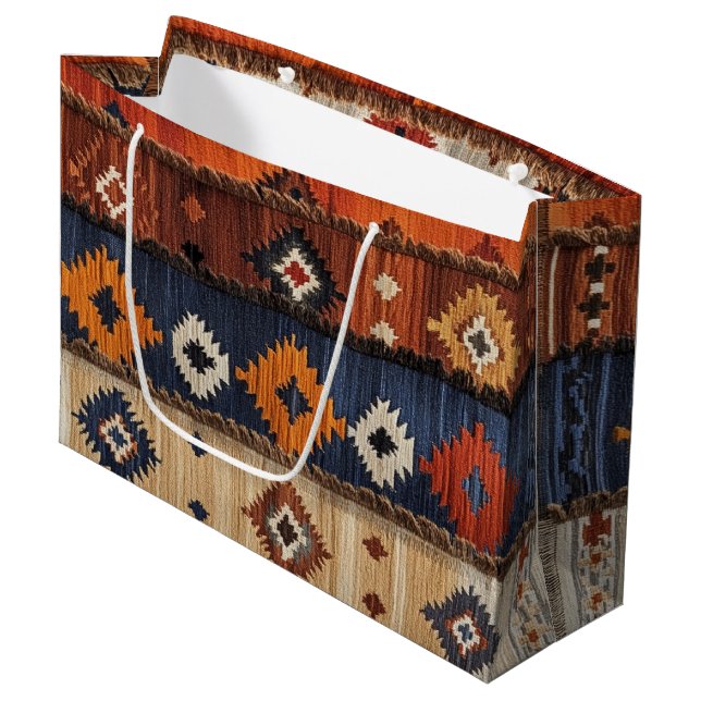 Turkish Carpet  Large Gift Bag (Front Angled)