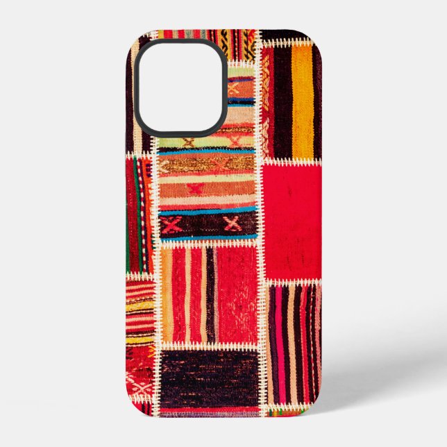 Turkish carpet patchwork handmade. Patchwork patte Iphone Case (Back)