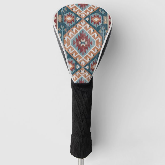 Turkish  Carpet Rug Antique Kilim Kabristan Golf Head Cover (Front)