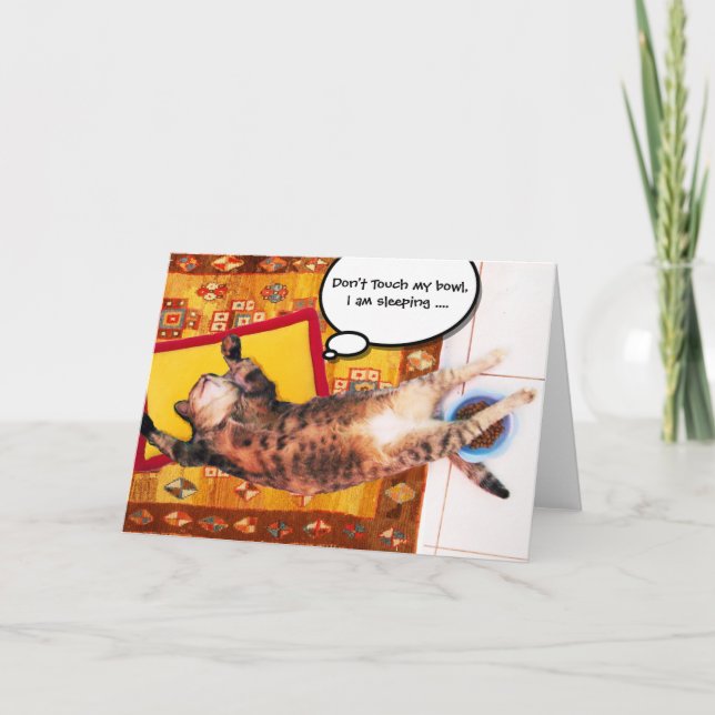 TURKISH CAT ON THE OLD CARPET CARD (Front)