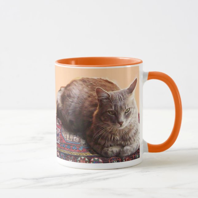 TURKISH CAT ON THE OLD CARPET MUG (Right)