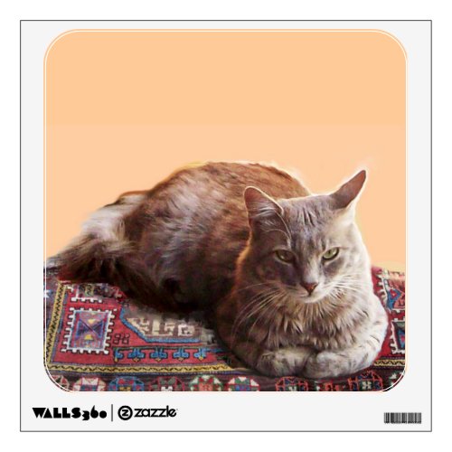 TURKISH CAT ON THE OLD CARPET WALL STICKER