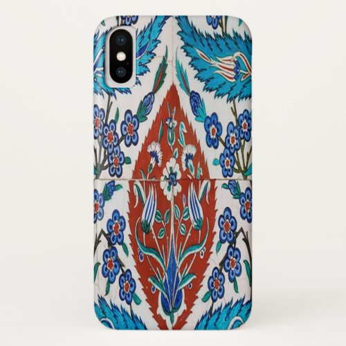 Turkish Ceramic Floral iPhone XS Case