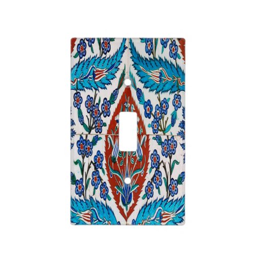 Turkish Ceramic Floral Light Switch Cover