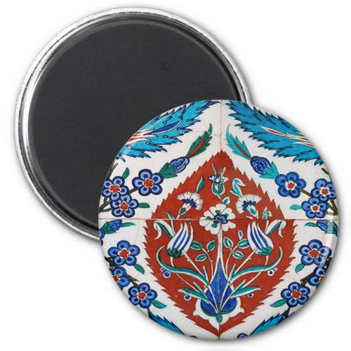 Turkish Ceramic Floral Magnet