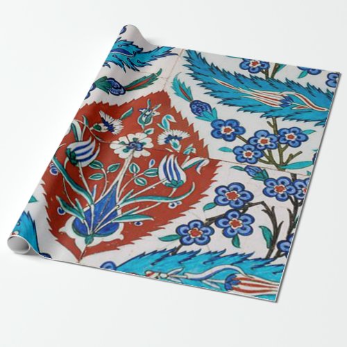 Turkish Ceramic Floral Wrapping Paper