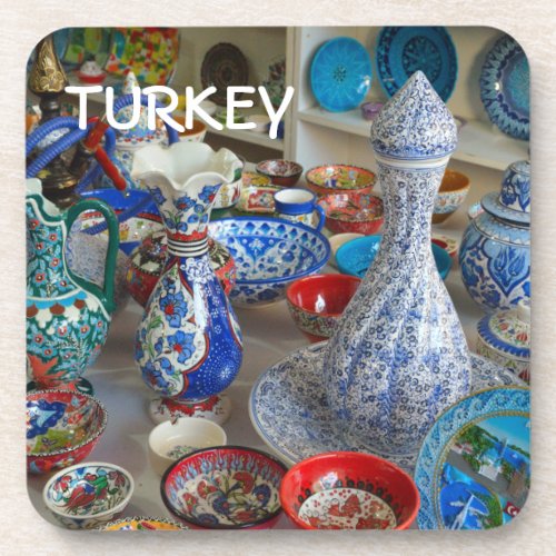 Turkish Ceramics Beverage Coaster