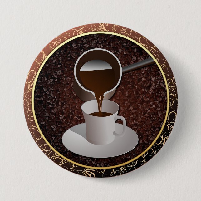Turkish Coffee Button (Front)